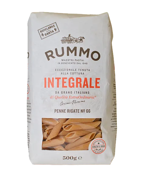 Integrale Penne Rigate No66 (Πέννες Ολικής) RUMMO (500 γρ.)